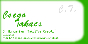 csego takacs business card